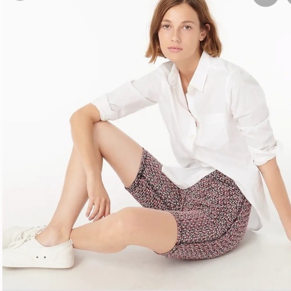 NWT J.Crew Speckled Jacquard Anorak & Biker Shorts SET - Picture 3 of 11